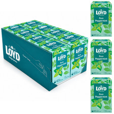 320 x LOYD Pure Peppermint Luxury Herbal Infusion Tea Bags - Case Bulk Buy 0.05 per strip