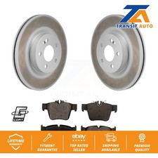 Rear Coated Brake Rotor & Ceramic Pad Kit For Mercedes-Benz GLC300 C43 AMG GLC43