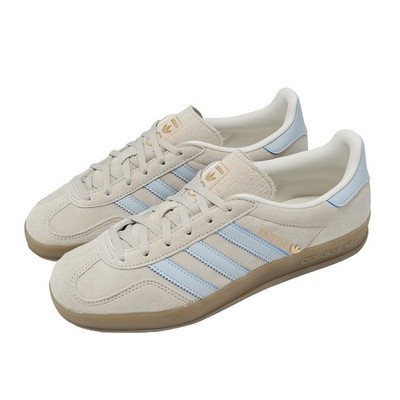 adidas Originals Gazelle Indoor W Wonder Beige Halo Blue Gum Women Casual JR2432