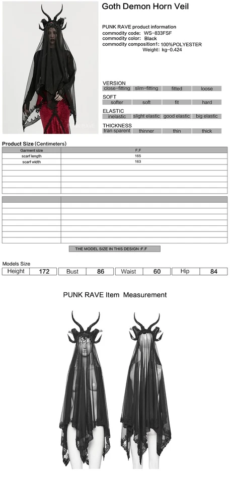 Punk Rave Mujeres Negro Gótico Steampunk Sombrero Fiesta Demonio Cuerno Encaje Velo  Foto 3 de 4