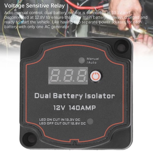 12V UTV Dual Battery Isolator Connect & Monitor Kit with Voltage Sensitive Relay - Picture 3 of 12