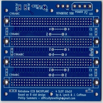 ECB Backplane 4 Slots PCB