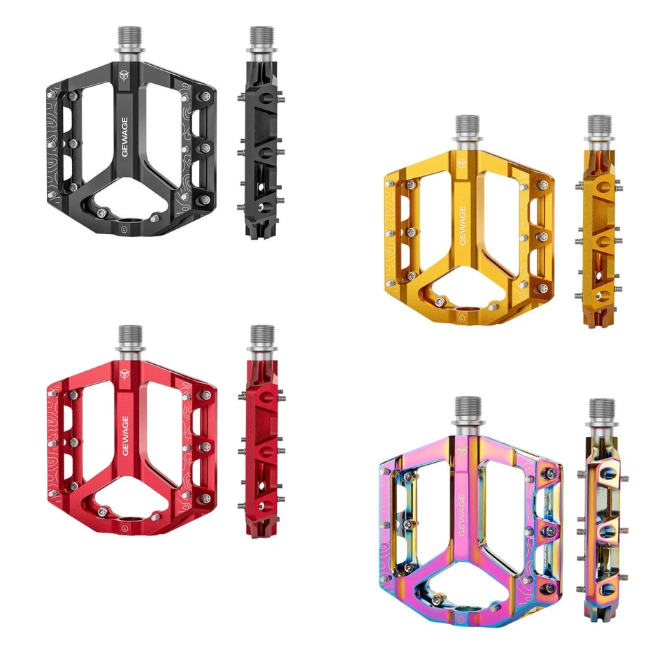 2 Piezas Pedales de Bicicleta Pedales Planos Resistentes para Reparar Bicicletas Plegables BMX Foto 2 de 2