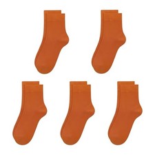Kids Viscose Bamboo School Socks Soft flate Seam Color Anti Odor Thin