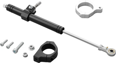 HD Black Steering Damper Stabilizer Dampener Harley Dyna Street Bob 06-17
