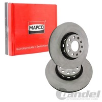2X Mapco Bremsscheiben 314Mm BelÜFtet Vorne Passend FüR Audi 100 A6 A8 | 15872