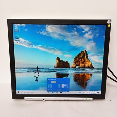 Sharp LL-172G-B 17'' LCD Monitor 1280x1024 VGA DVI getestet funktioniert - Bildschirmspuren