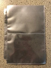 ULTRA PRO 2 Pocket Platinum 5 x 7 Page Sheets Lot (10)