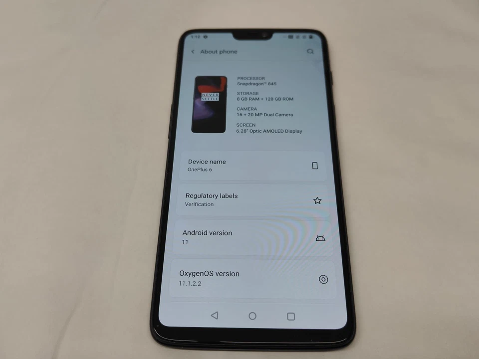 OnePlus 6 · 128GB, photo 2 of 5