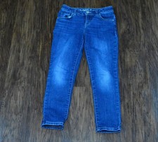 Cat Jack Girls Adjustable Jeans Size 10 Stretch Skinny Kids Dark Wash