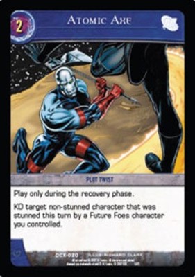 VS System: Atomic Axe [Moderately Played] DC Exclusives TCG CCG Classic Marvel D