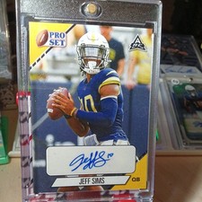 2021 Leaf Pro Set College - Autographs Jeff Sims #PS-JS1 (AU, RC)