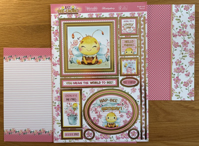 Hunkydory Just Bee-cause - Bright and Bee-zy Kartenbastelset Basteln Hummeln