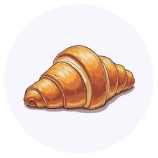 24 x 'Single Croissant' Stickers (SK00069567)