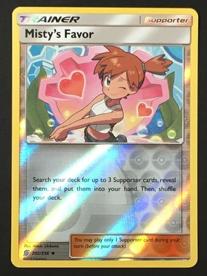 Pokemon TCG Misty's Favor 202/236 SM Unified Minds Reverse Holo