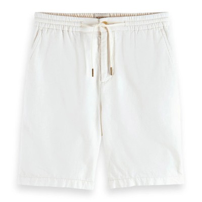 SCOTCH&SODA Herren Leinenshorts - Fave Cotton/Linen Twill Bermuda Short, einf...