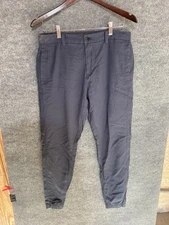 Lululemon Pants Mens 32 Navy Blue Athletic Jogger Stretch Drawstring Pockets