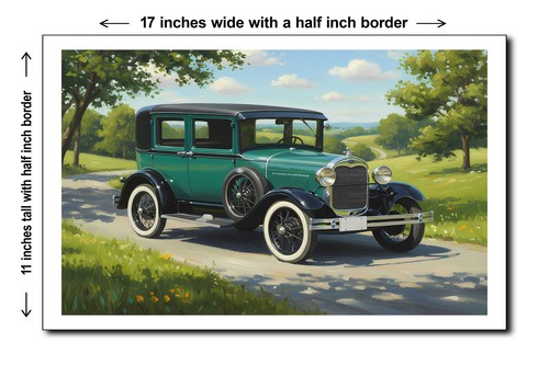 1929 Ford Sedan - 11x17 Poster Art Print | eBay