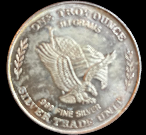 1981 U.S. Assay Office San Francisco 1 Oz .999 Silver Bullion Round