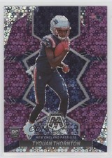 2022 Panini Mosaic Rookies No Huddle Purple Prizm 19/50 Tyquan Thornton 11ht
