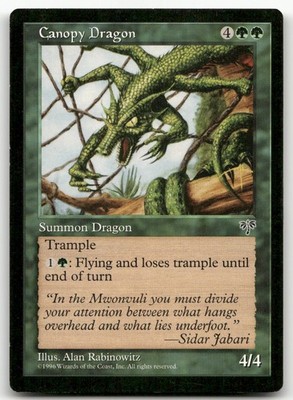 Canopy Dragon (HP) Mirage MIR Magic MTG