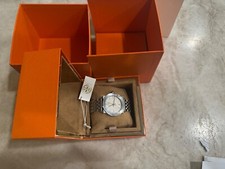 Tory Burch Whitney 35 MM Ivory Stainless steel bracelet watch box warranty