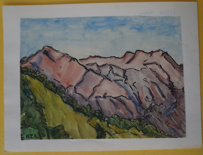 Aquarell Ardon Wallis Schweiz Unterzeichnet H.Prosper-Castro (1897/1993)