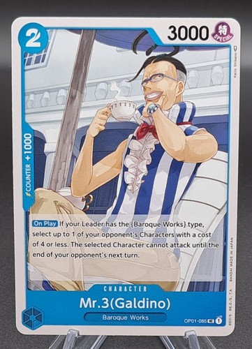 Mr.3 Galdino OP01-085 Common Romance Dawn One Piece Karte TCG Einzelkarte EN