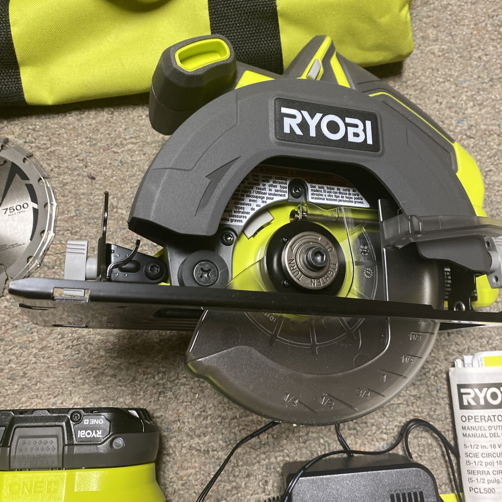 Ryobi PCL1600K2 ONE+ 18V Cordless 6Tool Combo Kit Set w/ 2 Batteries