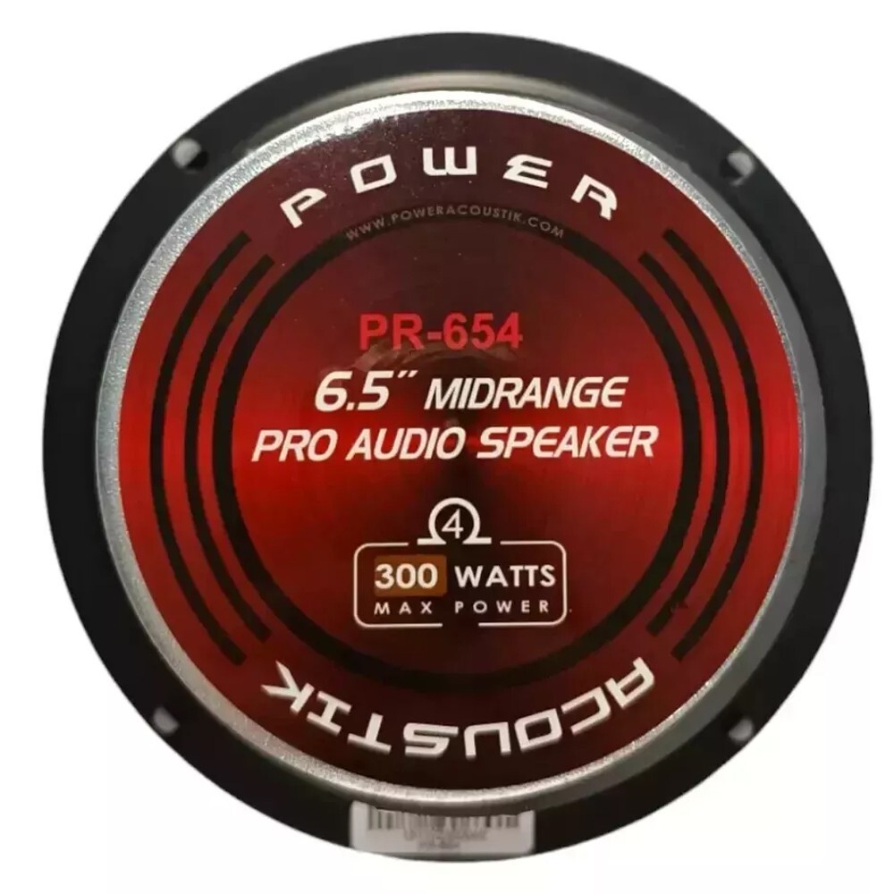 4 Среднечастотных динамика Power Acoustik PR-654 Car Audio мощностью 65 300 Вт 150 Вт RMS каждый
