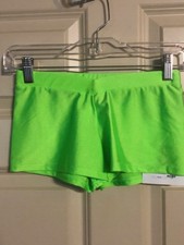 Pizzaz Hot Dance Short, Lime new w/ tags Adult- Small, Medium, Large sold each