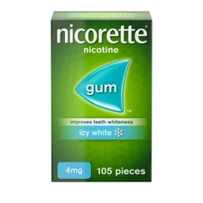 Nicorette Icy White 4mg Gum - 105 Pieces