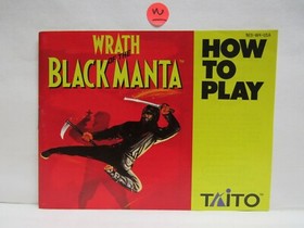 WRATH OF THE BLACK MANTA Instruction Manual   No Game   NES Nintendo