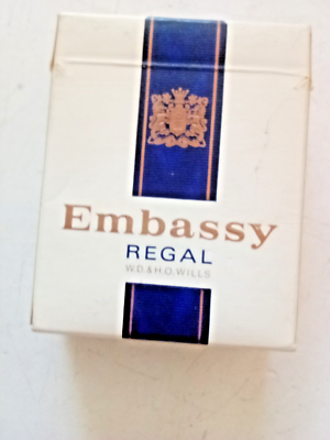 Embassy Regal (20) Vending Pack Empty Flip Top Cigarette Packet