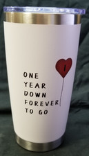 Niduilef 20oz Stainless Steel Tumbler Anniversary Tumbler