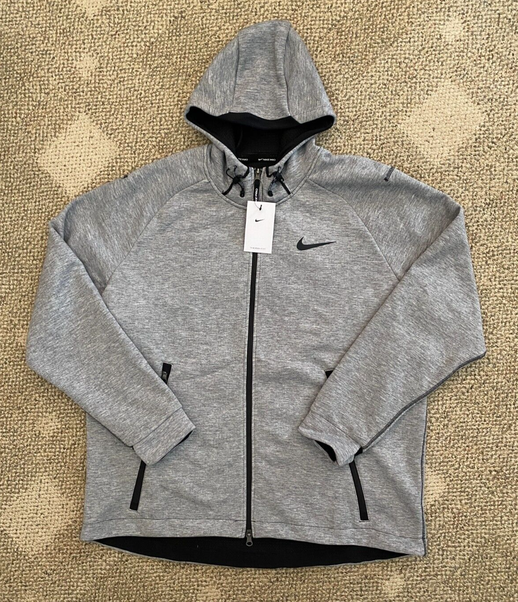 Nike Hoodie Jacket Therma-FIT Full-Zip Training Gray DD1878-010