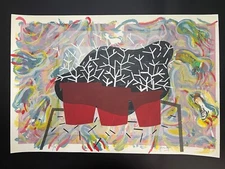 PEPE HERRERA. Serigraphy on cardboard. Signed. Cuban Art. Modern Art.  25/45