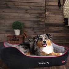 Scruffs Thermal Box Dog Bed Black Brown Medium Large XL Extra Large