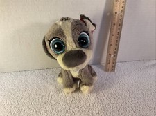 Disney Store Jr T.O.T.S. Plush PABLO the Puppy TOTS Gray Dog With Sparkle Eyes