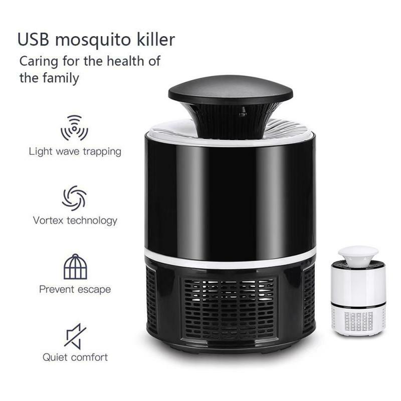 MOSQUITO KILLER (JET BLACK) カスタムボーダレス Bionic Mosquito Killing Lamp Low Mute USB Electric Photocatalyst