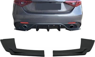Heckstoßstangen Seitensplitter Finnen Für Alfa Romeo Giulia 952 16-21 Schwarz
