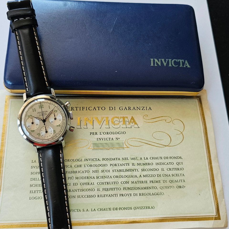 INVICTA-CRONO-RUOTA A COLONNE-ACCIAIO-BOX-GARANZIA-OVERSIZE (37,5 MM)-VENUS 178 - Immagine 4 di 4