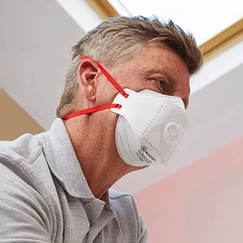 FFP3 Face Mask Pk 20 - Disposable Fold Flat Respirator EN149 CE Certified – Ad - Picture 1 of 8