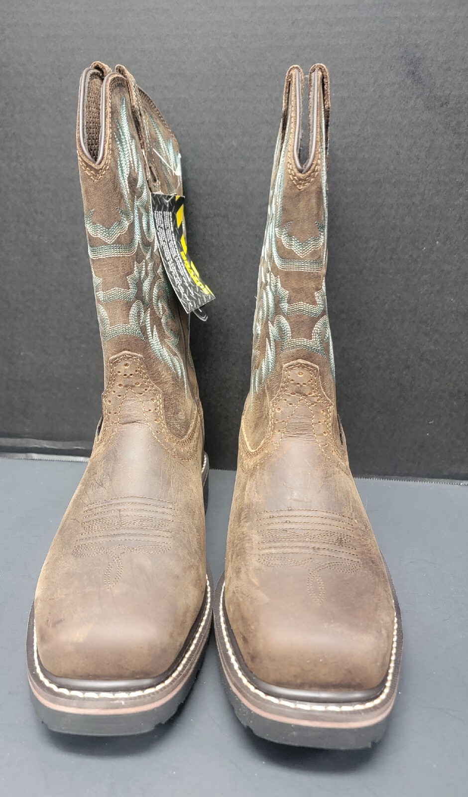 Women's Steel Toe Work Boots Size 10M Bandero By Brazos Slip Resistant Leather image 2
