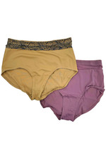 Rhonda Shear 2-Pack Briefs with Mesh Deco Fans