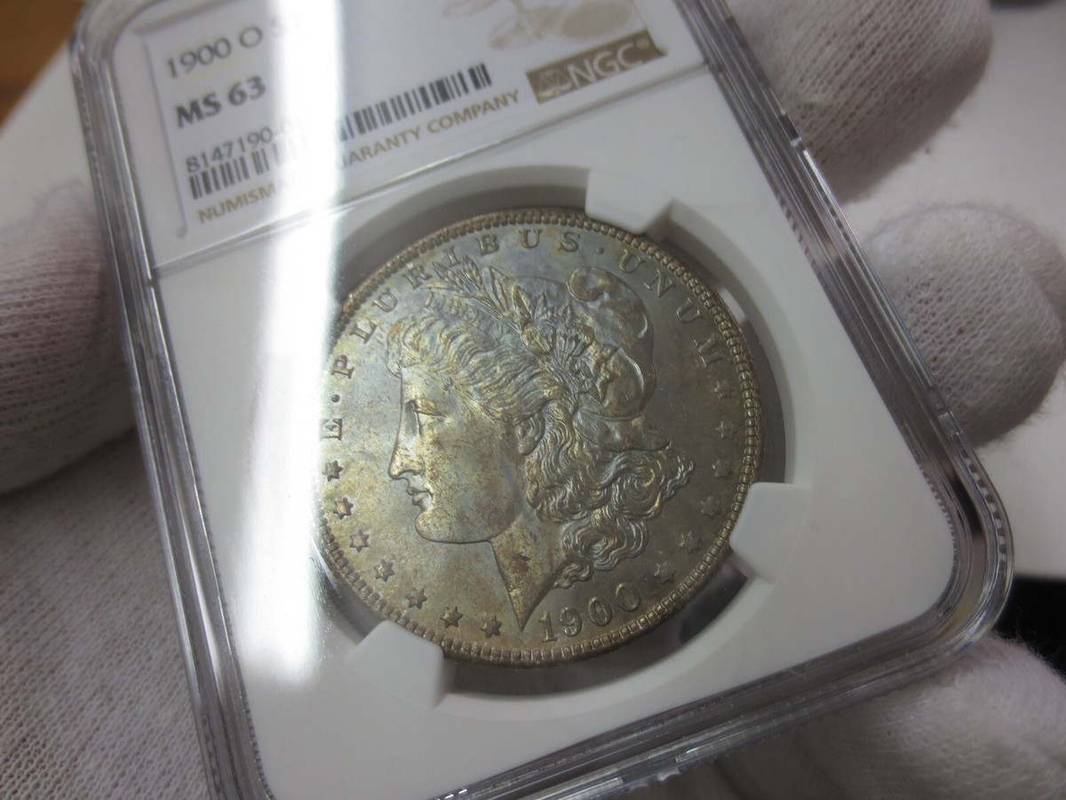 1900-O Morgan Dollar NGC MS63 (017) (Beautiful Toning on OBV) | eBay