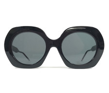 Thom Browne Sunglasses TBS509-54-01 BLK Black Round Diva Model with Gray Lenses
