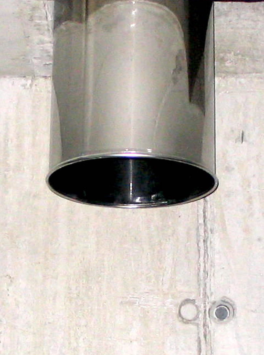 Wäscheschacht - Endrohr, Durchmesser DN300, Länge 125mm