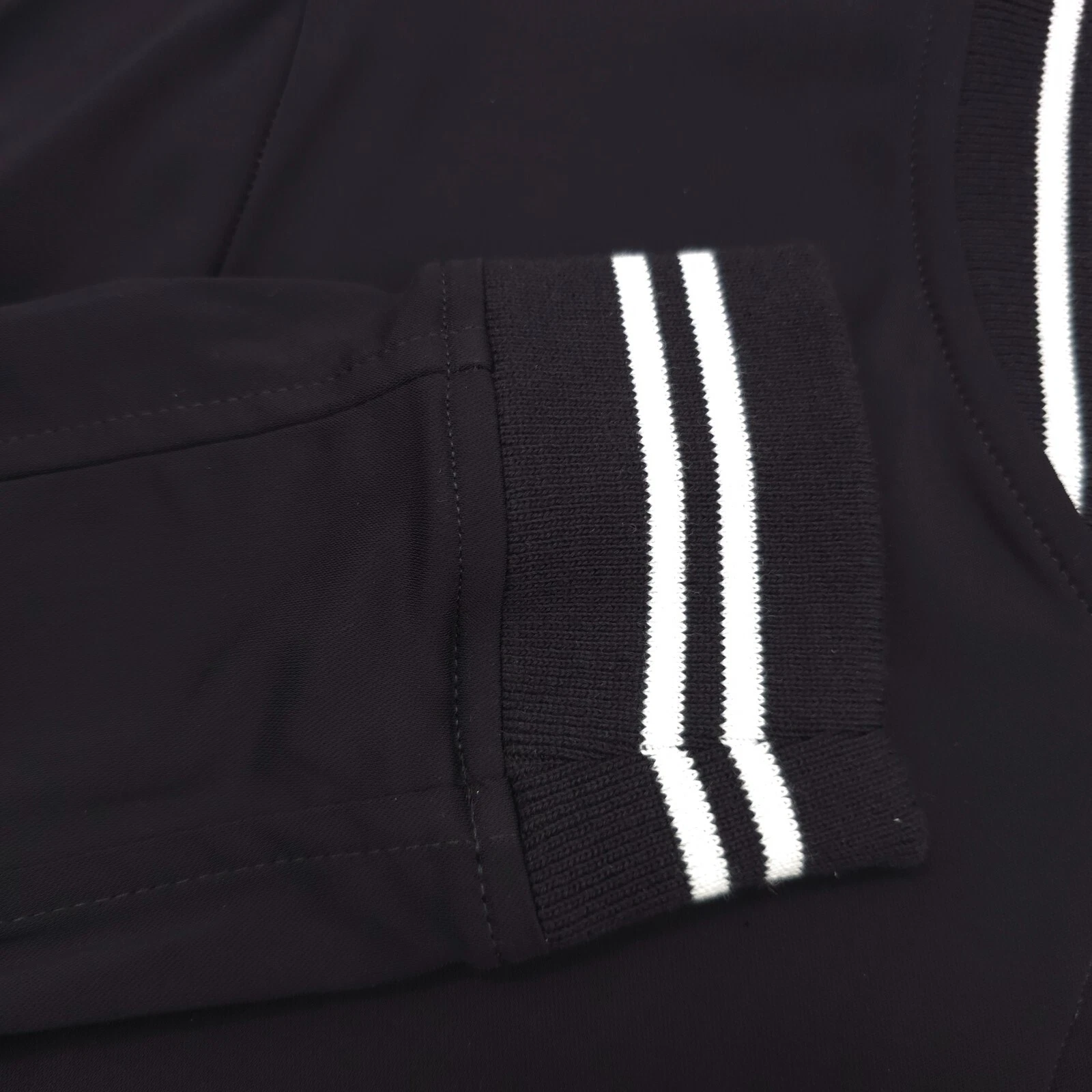 $438 Monfrere Maverick Black & White Bomber Jacket Mens Size Medium image 6