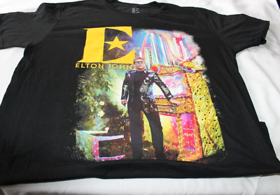 Elton John XL Farewell Yellow Brick Road Concert Tour 2019 Double Sided T-Shirt